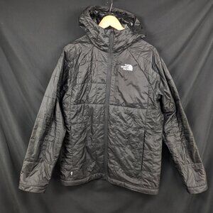 The North Face Quilted Hooded Puffer Jacket Full Zip Mens Medium Excellent